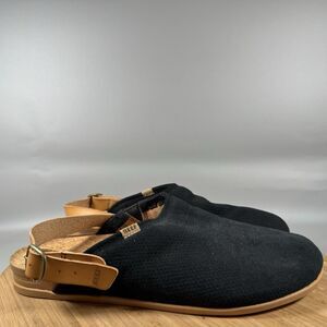 Women’s Reef Cushion Sage Suede Size 11 Black Slingback Mule